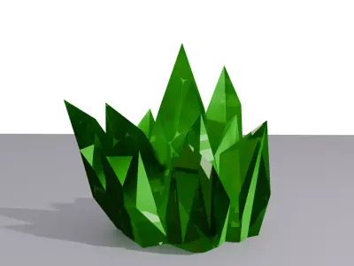 Crystal Low-poly 3D model