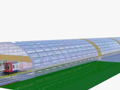 London metro station III 3D model