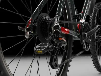 Mountain Super Bike Low-poly 3D model