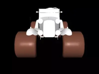 vintage car model Free 3D model