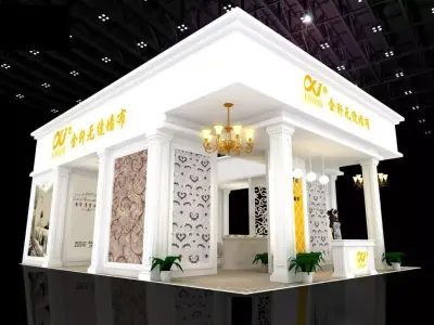 Booth - Area - 12X9-3DMAX2009-01 3D model