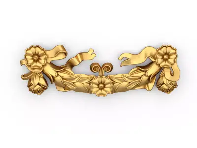 classic decorative swag onlay cnc 3d printing stl 02 3D print model