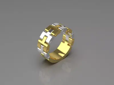 Luxury man Rolex design diamond ring model ror0042 3D print model