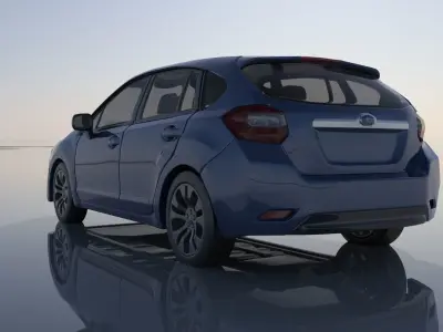 Subaru Impreza 2013 Hatchback  3D print model