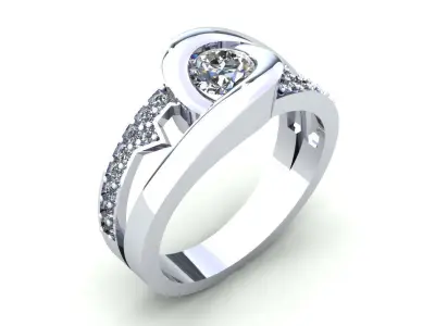 Man Ring 373 3D print model