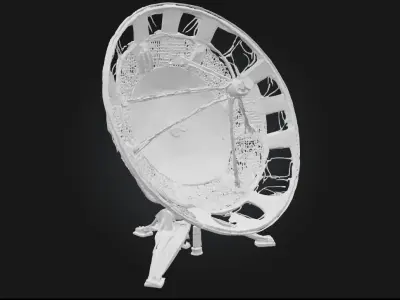 Satellite Dish Structure  Precision Engineering for LongRange  3D model