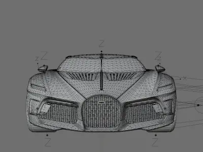 BUGATTI LA VOITURE NOIRE WITH RIG 3D print model