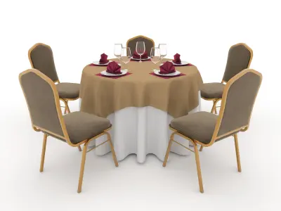 Collection Banquet Table and Chair 01