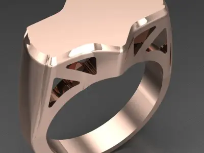 Luxury Men Rings Designs 4MR058 3D print model