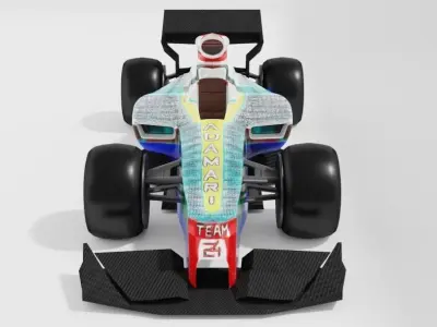 LIKE F1 Low-poly 3D model