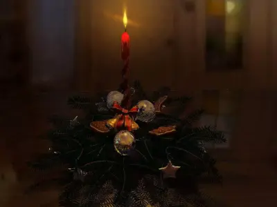 Christmas Wreath 3D model