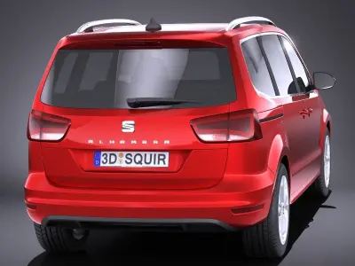 Seat Alhambra 2018 VRAY 3D model