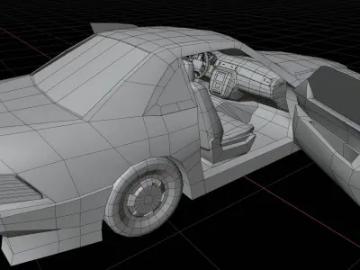 Car model Low-poly 3D model by IhorSavaryn