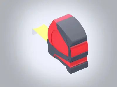 Tape Measure Low-poly 3D model