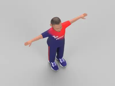 Prithvi Shaw 3D model