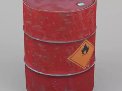 Barrel Free low-poly 3D model