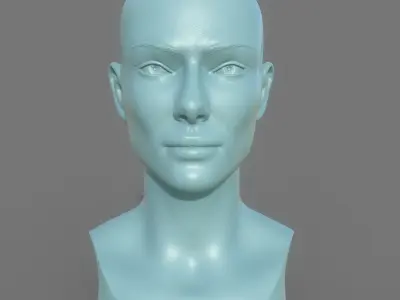 Woman Head Print Ready 3D model