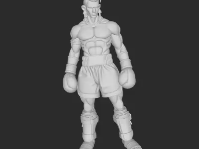 muay-thai fighter 3D print model