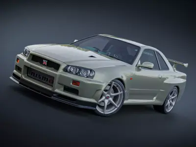 Nissan Skyline GTR R34 V - Spec II 3D model