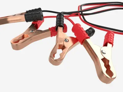 Car Battery Jumpers 3D model