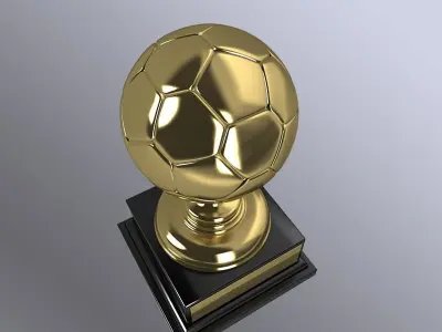 Soccer Trophy II 3D model