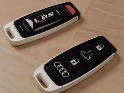 Audi RS Key High Poly 3D  Low-poly 3D model