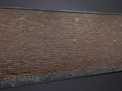 Brick Wall 003 3D model