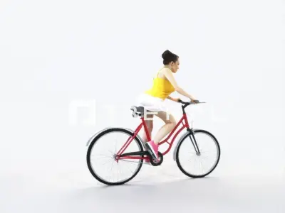 Dream 01A bicycle bike Sports Woman Low-poly 3D model