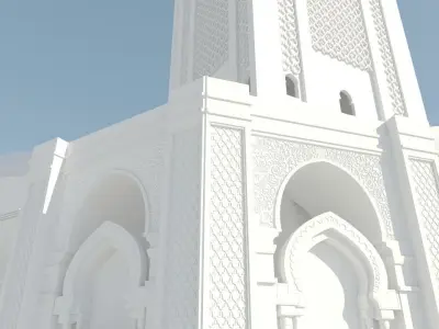 Hassan II Mosque 3D 3D model