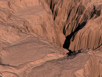 High-polly Desert Canyon 3D model