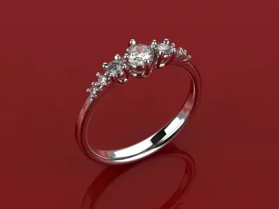 Engagement Ring - 3D Jewelry - BR-468 3D print model