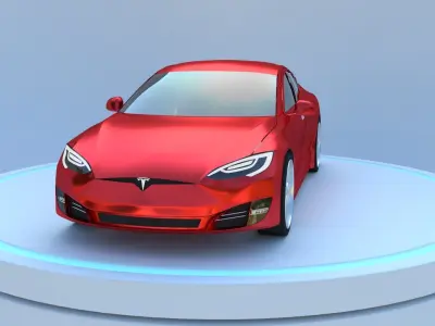 Tesla model s car 3D model
