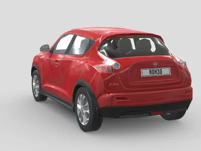 Nissan Juke 2011 Low-poly 3D model