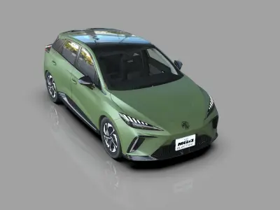 MG MG4 EV 2022 HQ interior 3D model