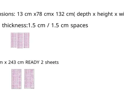 Parametric  Wooden Wall Decor - 01 -CNC files for cutting 3D model