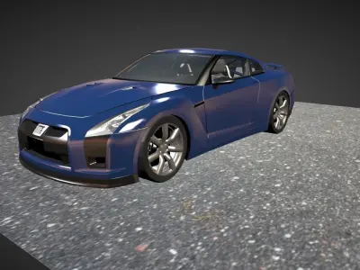 Nissan Gtr car 3d Blender 3D model