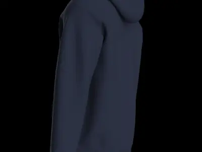 Male hoodie  3D model