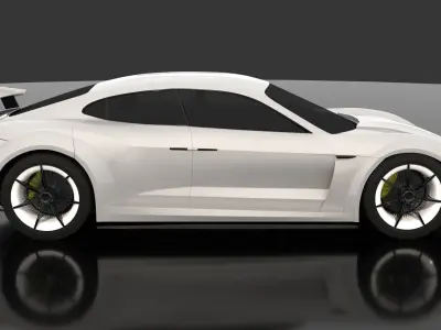 Porsche Mission-e Taycan Bodykit V2 3D model