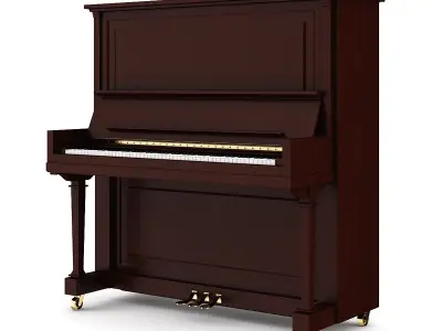 Upright Piano 3D model