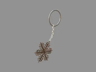  ice-star keychain bronz 3D model