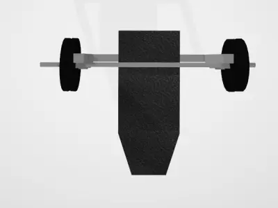 Ultimate Gym Bench Press 3D Model 3D model