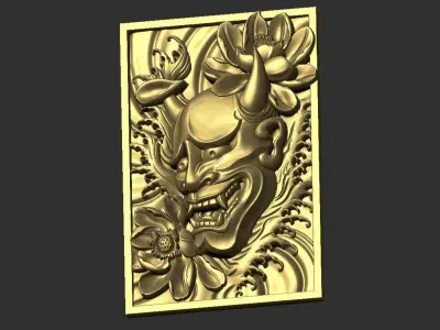Oni Pendant 3D print model