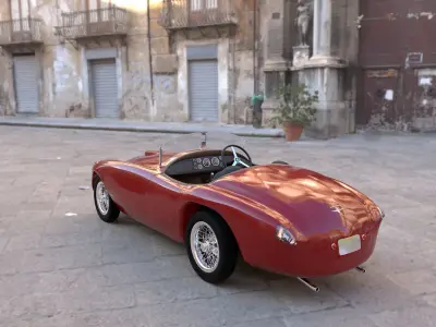 Ferrari 166M Barchetta 3D model