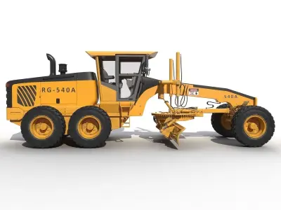 Road Grader 3D model