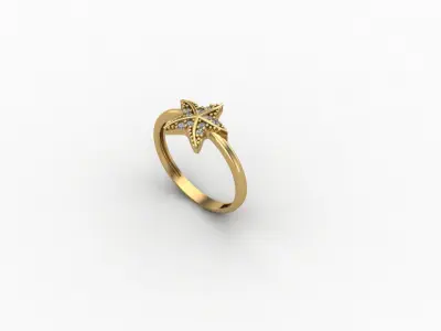 gold ring pint jewelry model 3d stl 3D print model 5