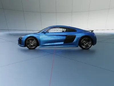 Audi r8 sport car 3d 3D model