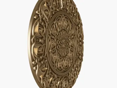 decorative rosette for cnc 3D model