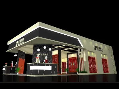 Booth - Area - 15X9-3DMAX2009-02 3D model
