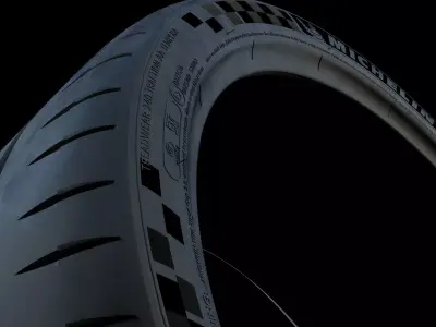 MICHELIN PILOT SPORT CUP2 tires  3D model