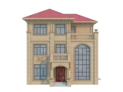 architecture luxury villa  3D model